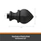 Kenney Mfg Kenney Waverly 3/4" Fast Fit Easy Install Decorative Window Curtain Rod, 42-120", Black KN80803NP - alternate 5
